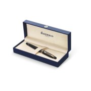 A capped Expert pen with gold trim in a gift box. image number 3