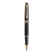 An upright Expert fountain pen with gold trim. image number 1