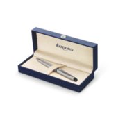 A Hemisphere ballpoint pen with chrome trim in a gift box. image number 3