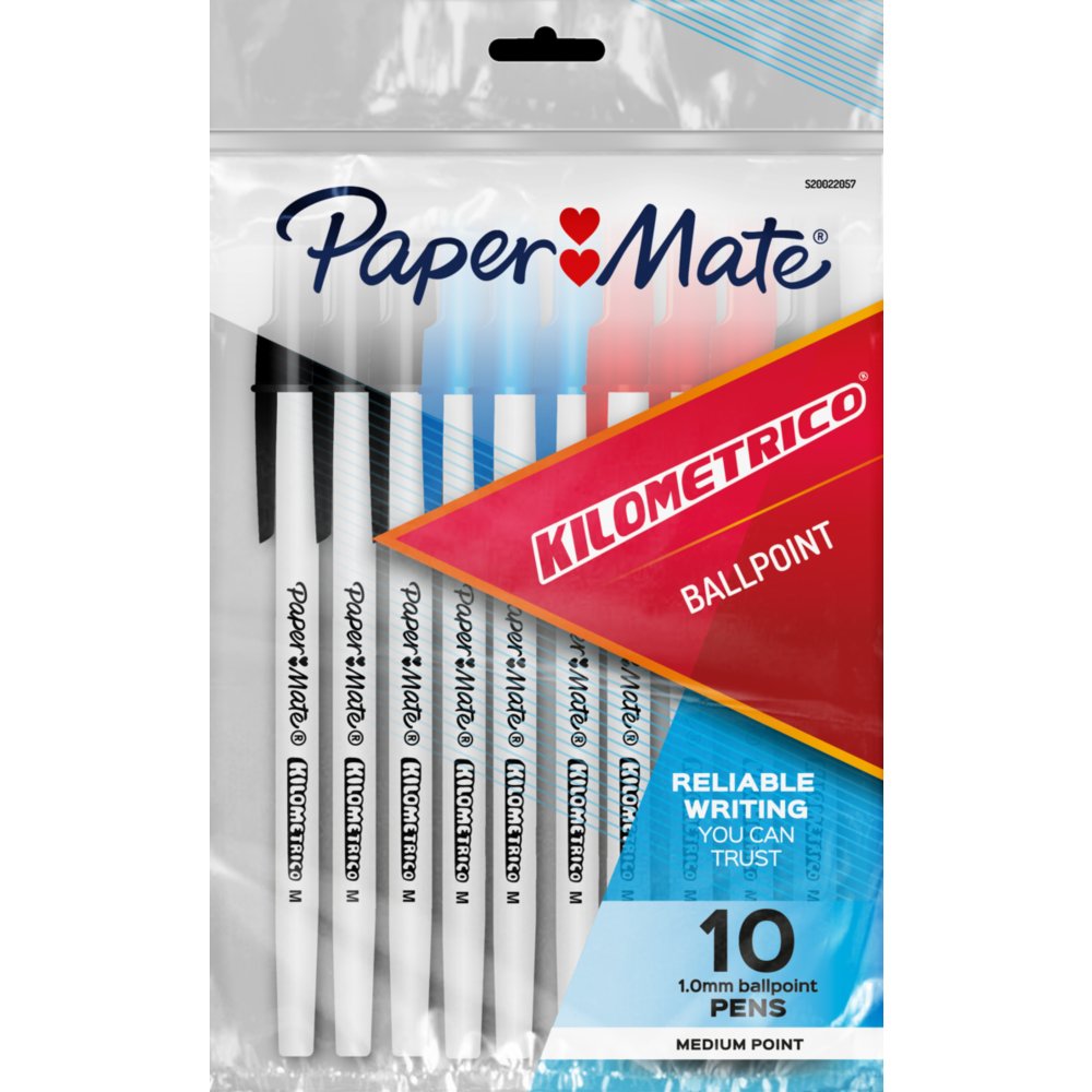 Inconveniencia Sustancialmente Paisaje Paper Mate® Kilometrico Ballpoint Pens, Medium Point (1.0mm) | Paper Mate AU
