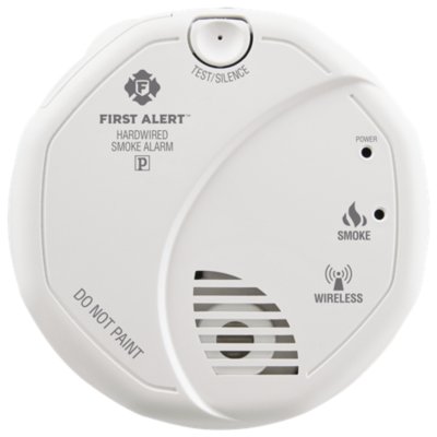 Interconnected Smoke Alarm with Hardwire Adapter Included