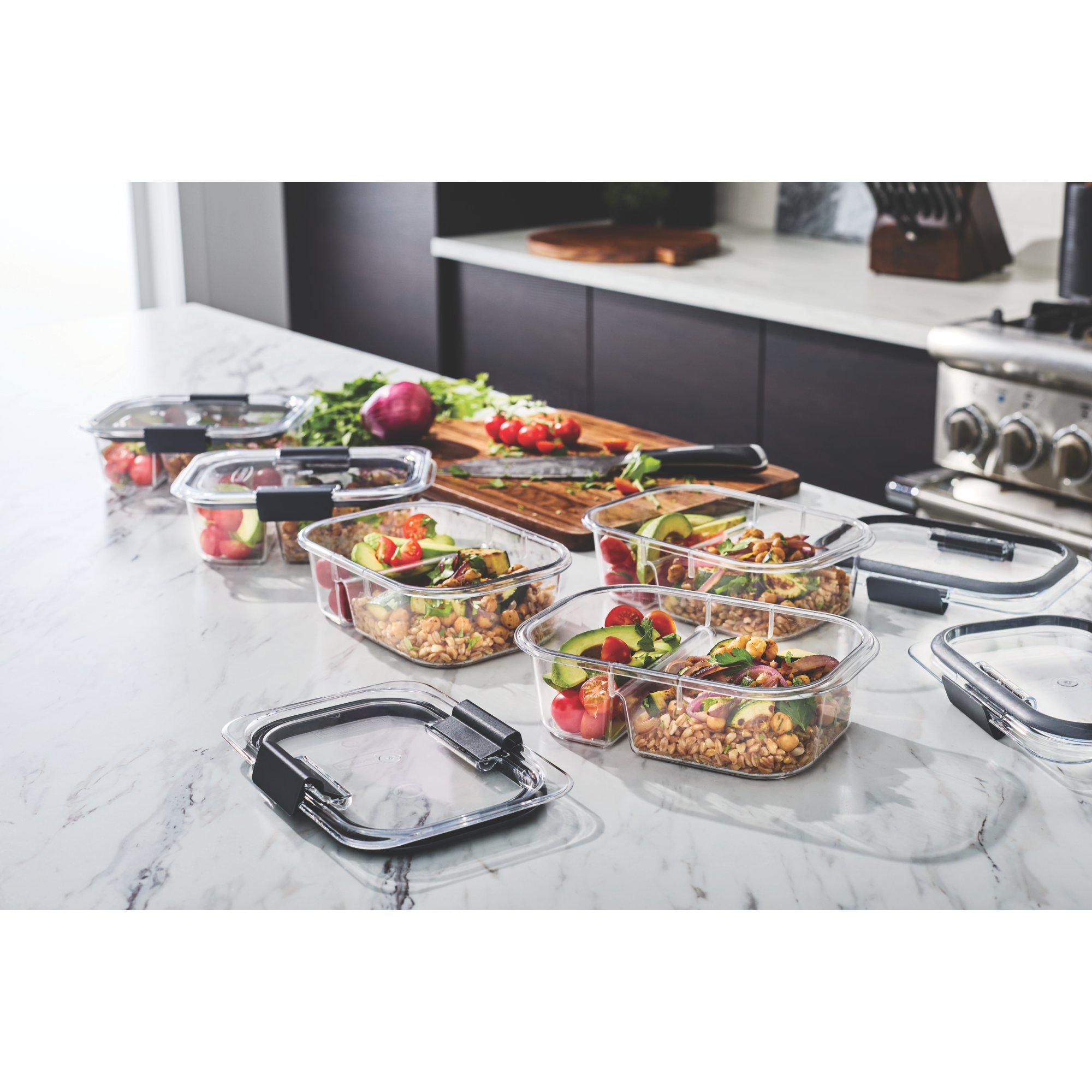 Rubbermaid® BRILLIANCE™ Containers Set the New Standard in Food