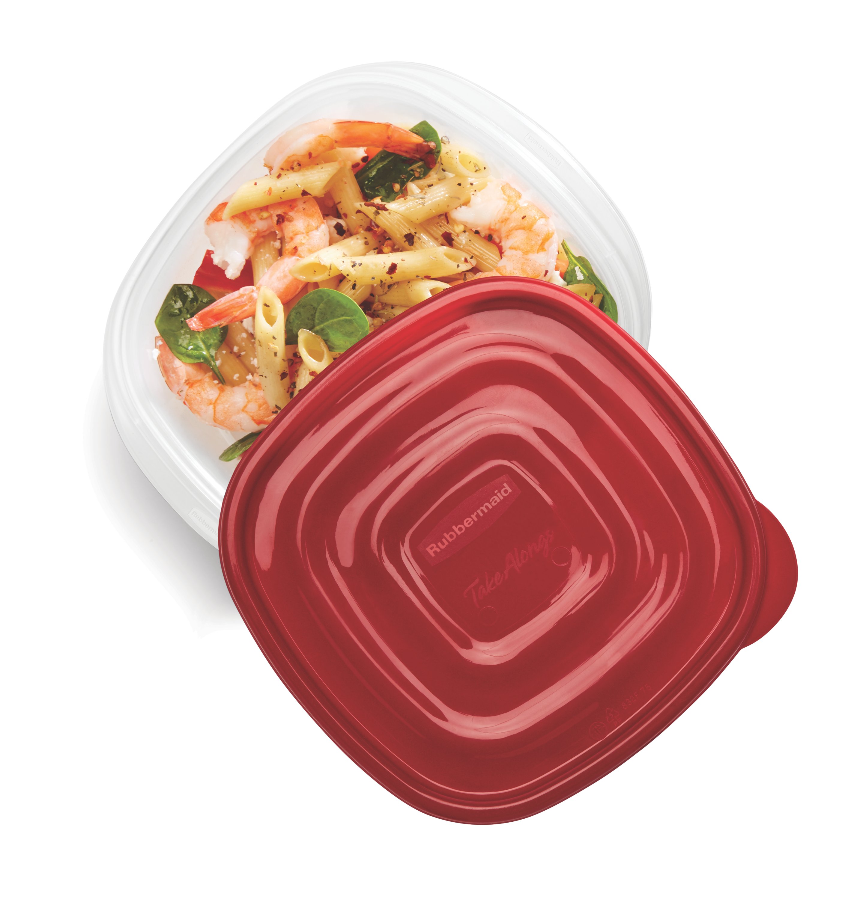 Rubbermaid Containers with Lids, Deep Square, 5.2 Cups