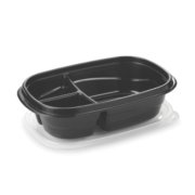 sectioned food storage container with lid image number 1