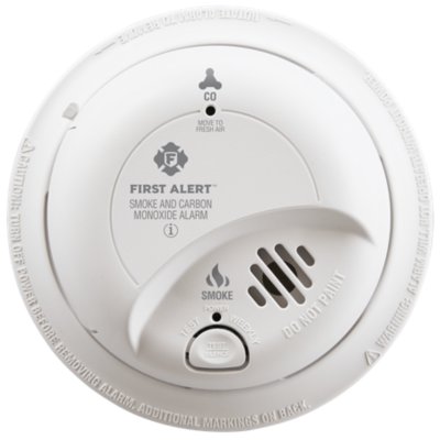 Hardwired Smoke and Carbon Monoxide Alarm with Battery Backup