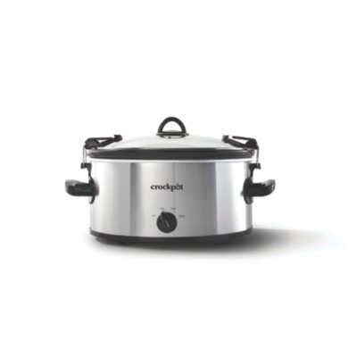 Crock-Pot®  Manual 6-Quart Cook & Carry® Slow Cooker, Silver