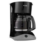 Mr. Coffee 12 Cup Coffee Maker with Easy On/Off LED Switch, White