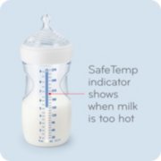 safe temp indicator on bottle shows when milk is too hot image number 4