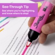 see through tip highlighter see where you're highlighting and know where to stop image number 2