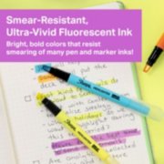 smear resistant ultra vivid fluorescent ink highlighters image number 4