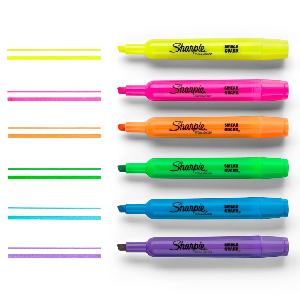 Sharpie Accent Tank Style Highlighter, Chisel Tip, Fluorescent Green