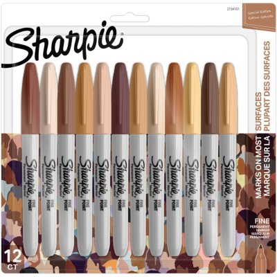 Sharpie Fine Rotulador permanente, punta fina ojival, 0,9 mm, bolsa de 28  rotuladores, colores surtidos - Rotuladores permanentes Kalamazoo