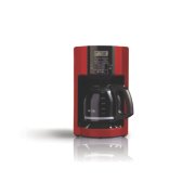 Mr. Coffee 12-Cup Programmable Coffeemaker, Rapid Brew, Red 