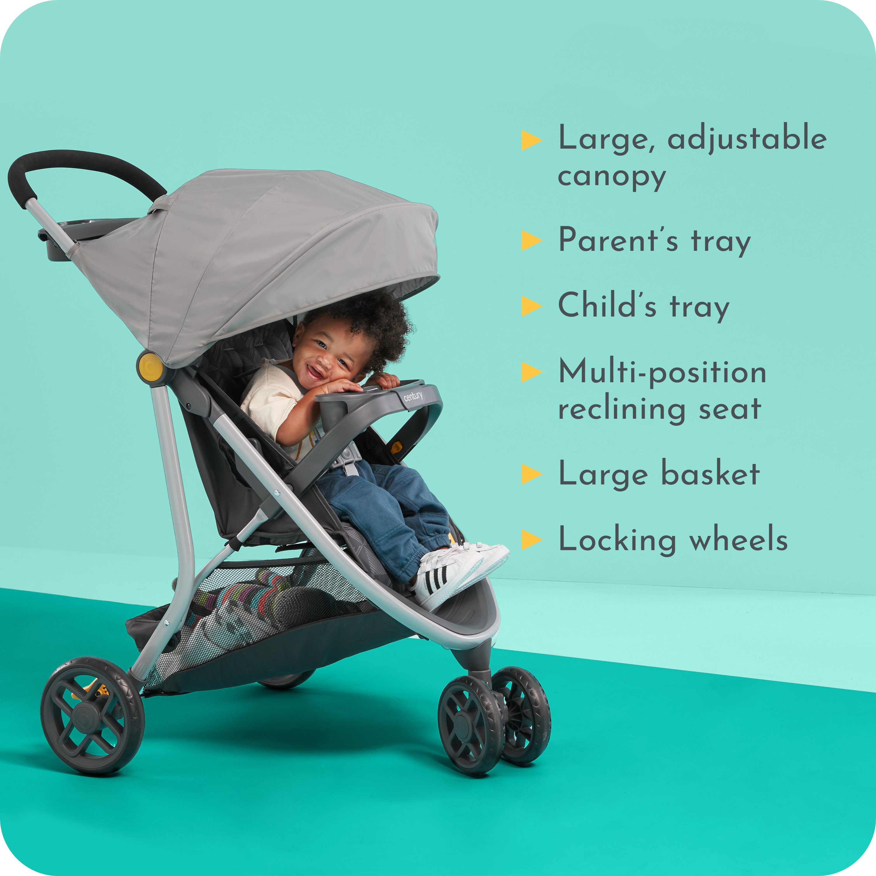 Century Stroll On™ 3-Wheel Lightweight Stroller | Century Baby