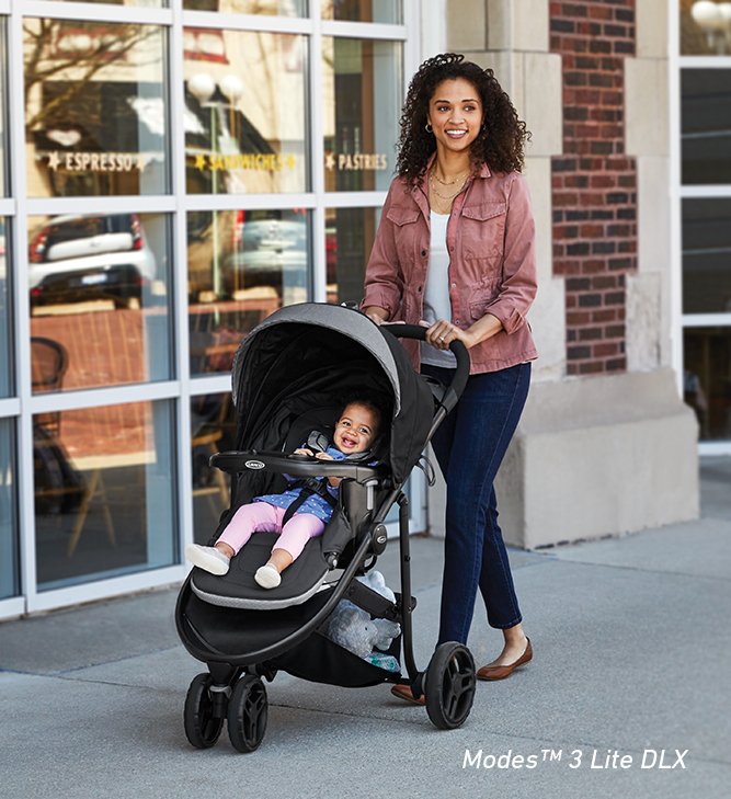 shopping with a stroller