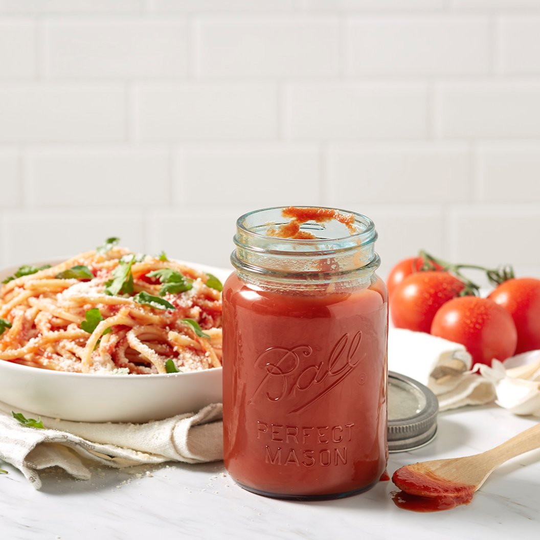 Pasta sauce to drinking glass! Wash and fill with boiling water