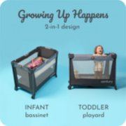 2 in 1 infant bassinet and toddler playard image number 2