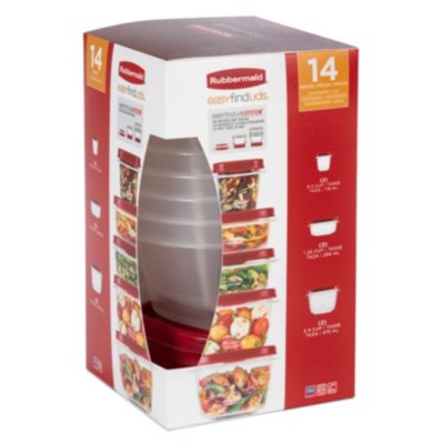 Rubbermaid Easy Find Lids 1.25 C. Clear Round Food Storage Container - Town  Hardware & General Store