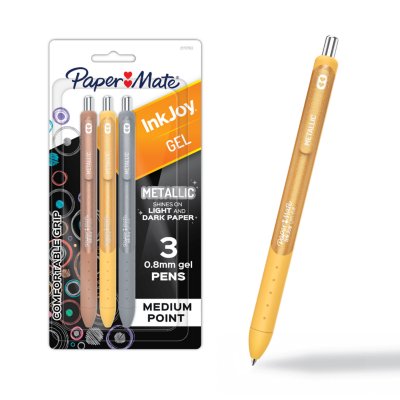 Paper Mate InkJoy Gel Metallic Pen, Medium Point (0.8mm)