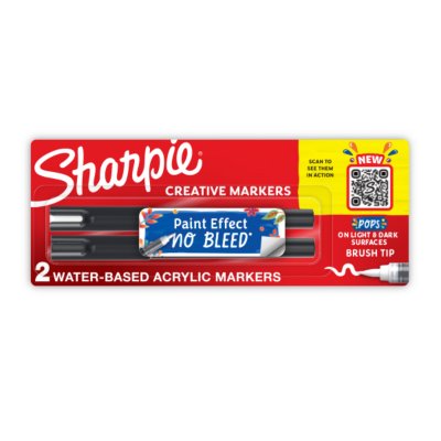 Sharpie Brush Tip Markers Berry Bulk Pack of 24