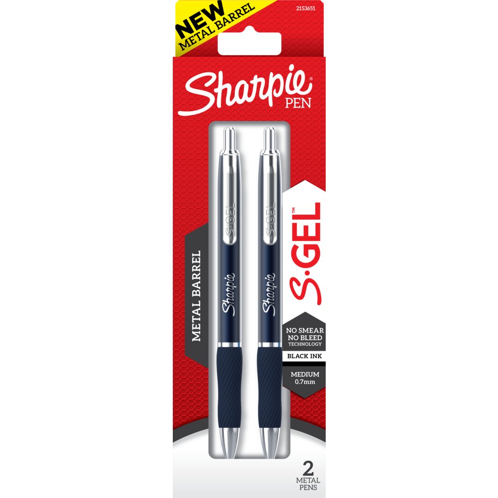 Sharpie SGel, Metal Barrel, Medium Point (0.7mm) Sharpie