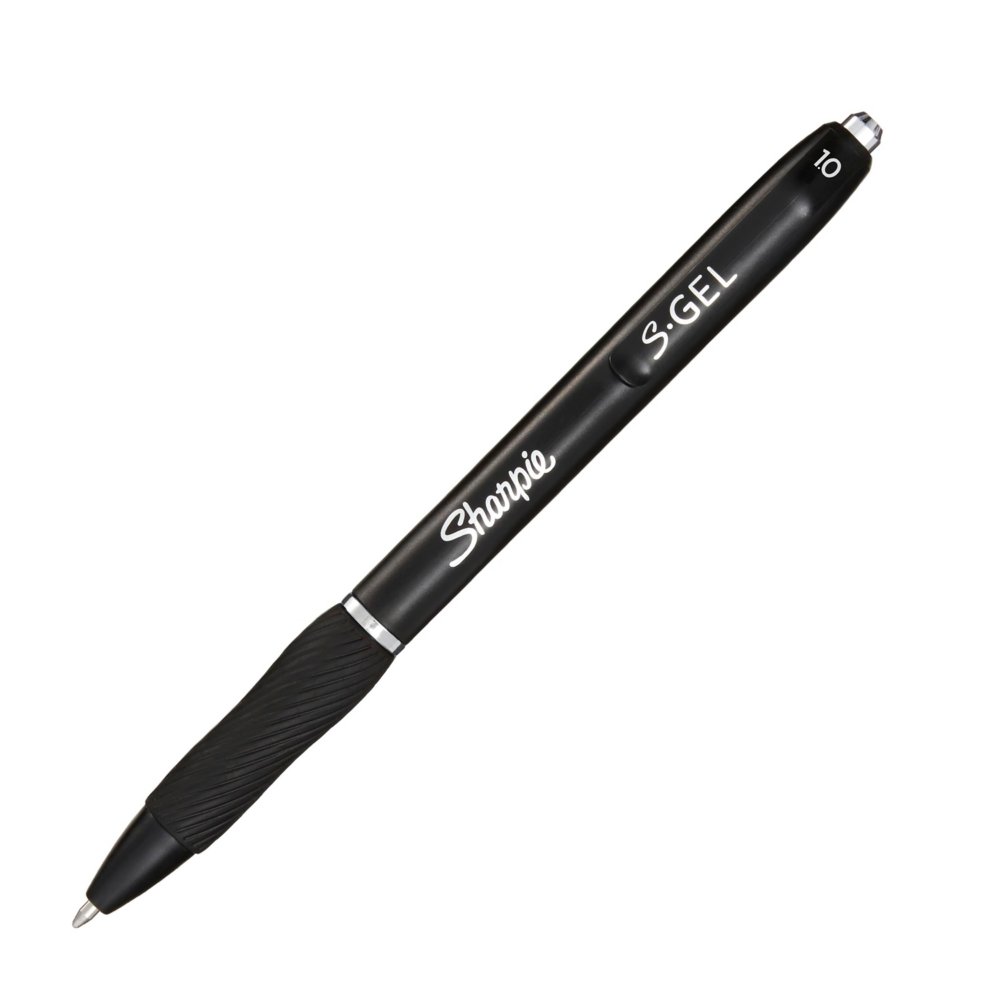 Sharpie S-gel 2pk Black Ink Gel Pens 0.7mm Medium Tip - Gold Metal Barrel :  Target