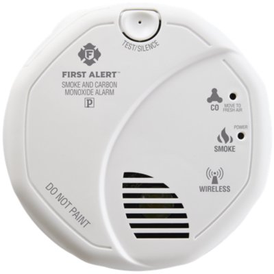 Wireless Smoke & Carbon Monoxide Alarm Works with ZWAVE & Ring