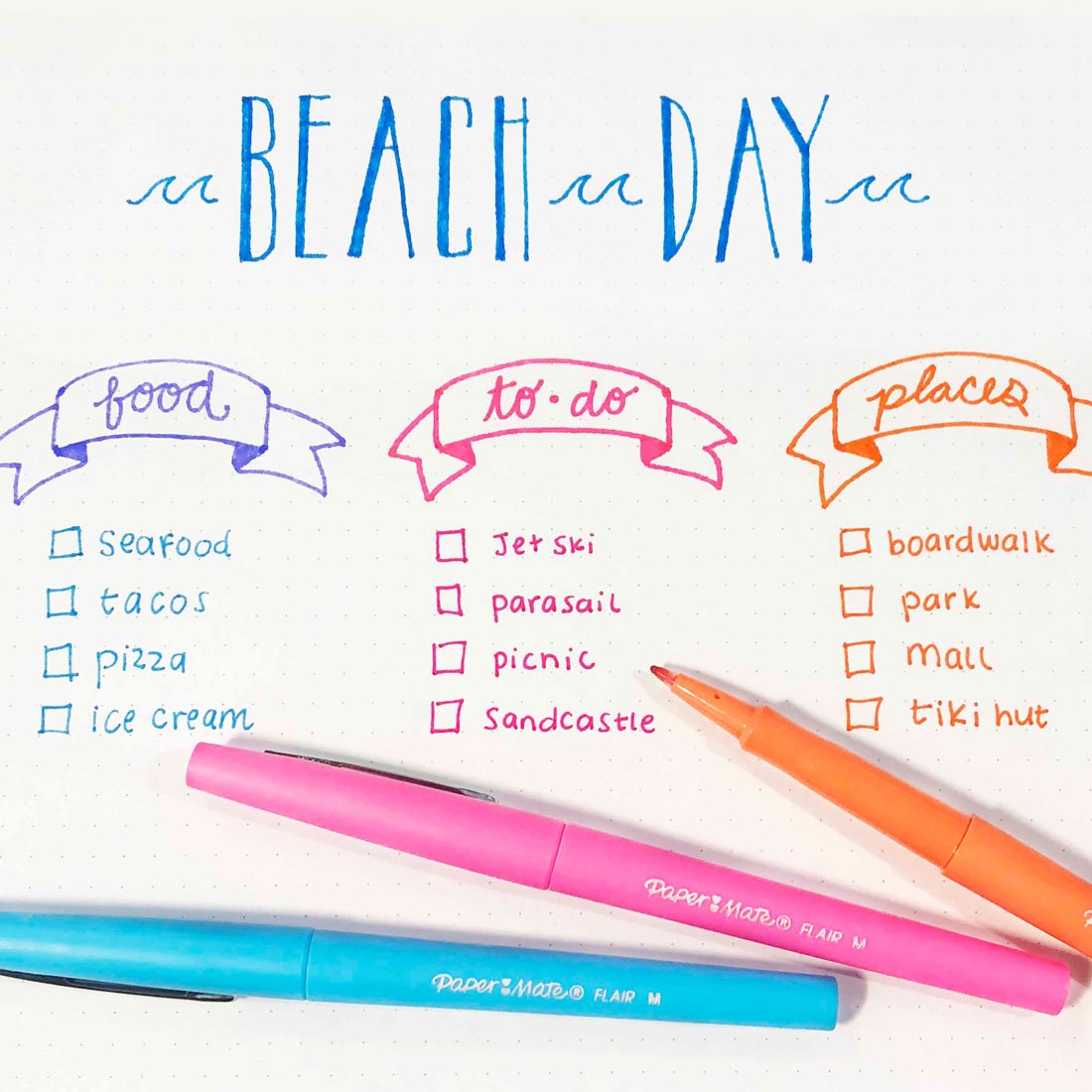 Bullet Your Summer Bucket List | Papermate