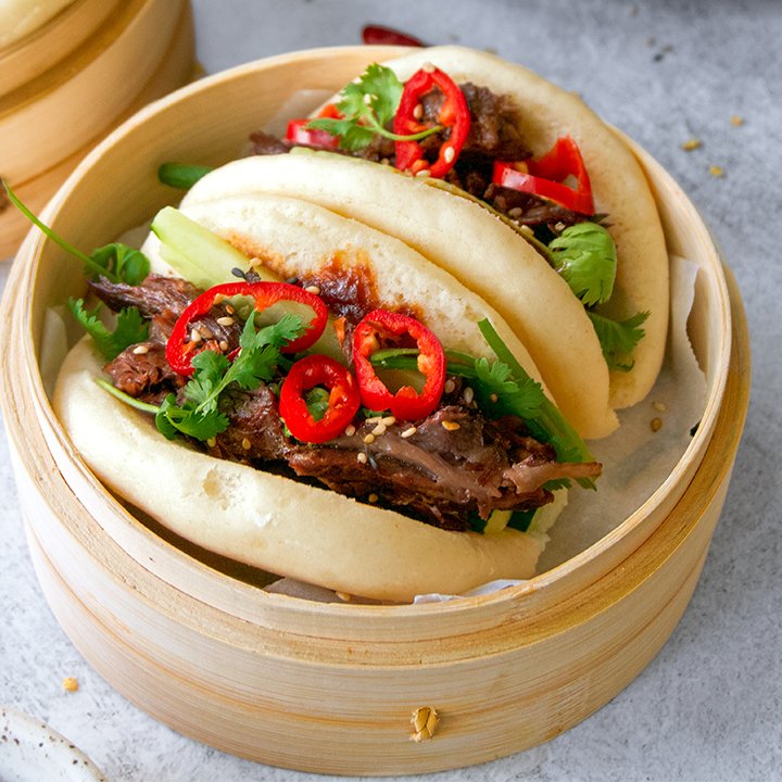 slow cooker beef bao buns