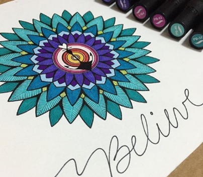 Color Relax Coloring Book & Colored Pencils