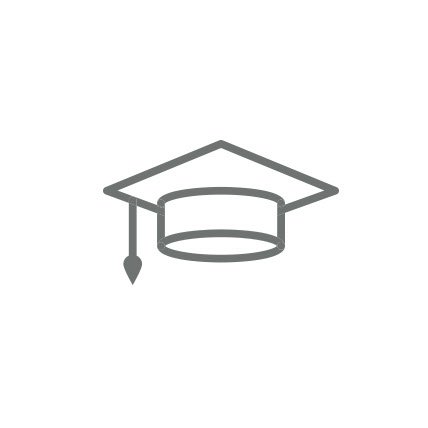 A rendering of a graduation cap.