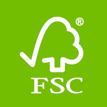 A Forest Stewardship Council logo.