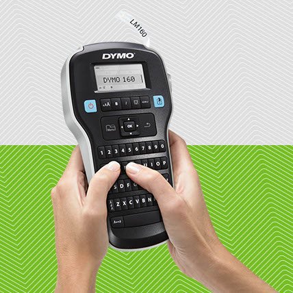 DYMO LabelManager 160 Portable Label Maker with 2 D1 Label Tapes