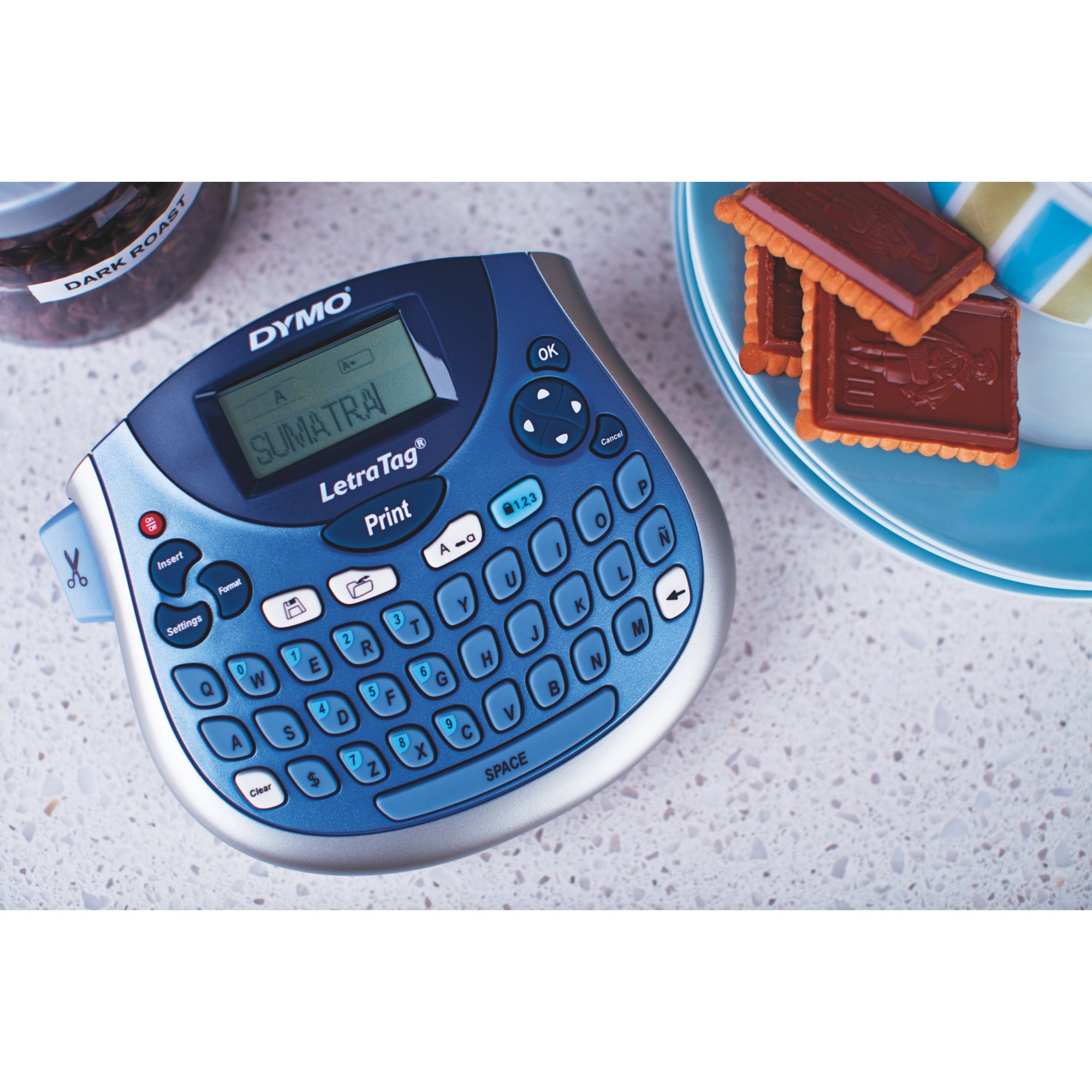 Dymo LetraTag LT-100T Labelmaker | Portable Label Printer with QWERTY  Keyboard | Silver | Ideal for The Office or at Home