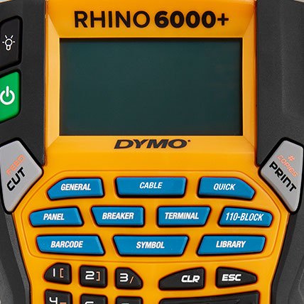 DYMO - Etiquette Rhino industrielle thermorétractable Noir/blanc - Titrage  et signalétique - Creavea