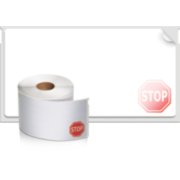 roll of labels with stop sign image number 2