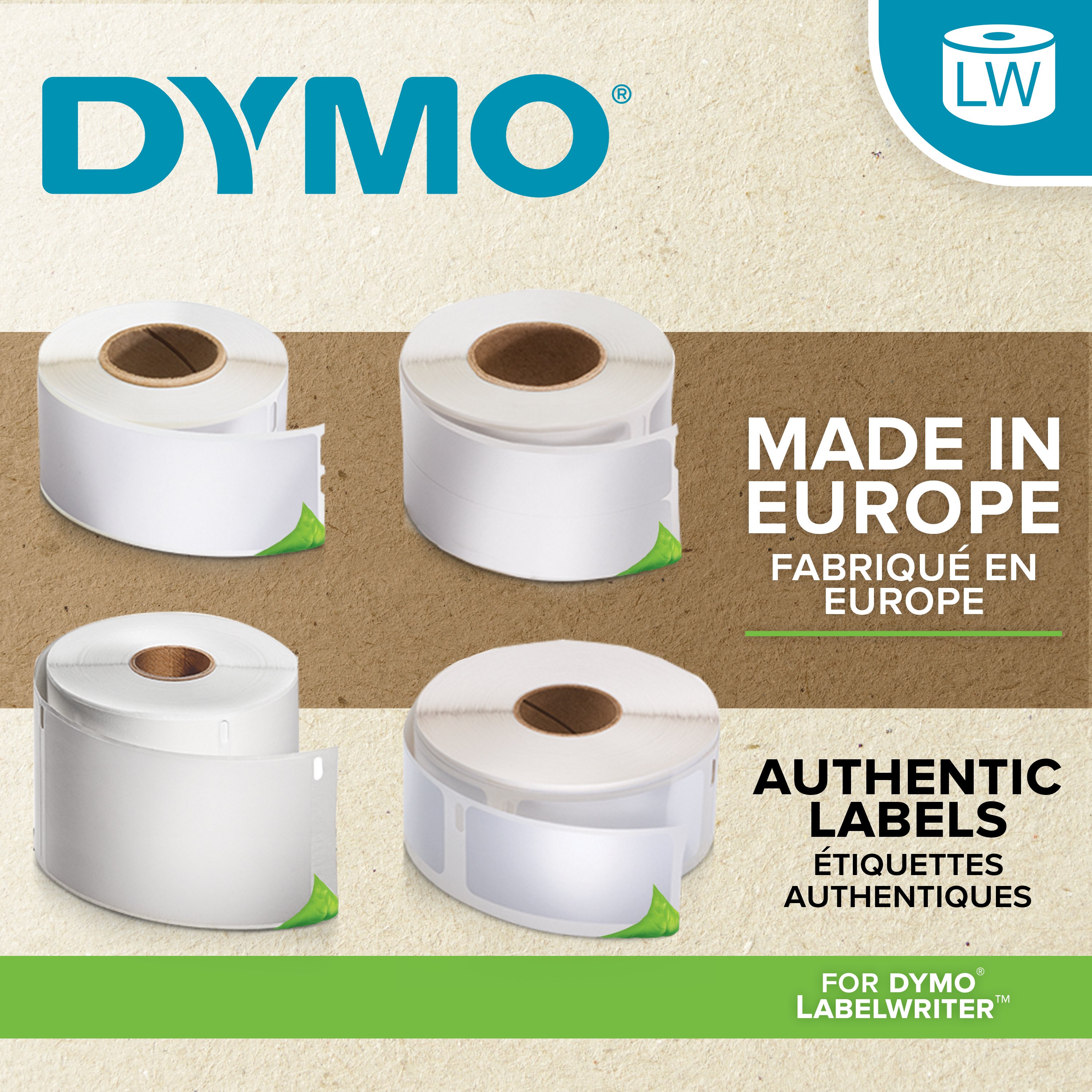 DYMO LetraTAG Ruban d'Étiquettes Plastiques Noir sur Blanc - Ruban titreuse  - LDLC