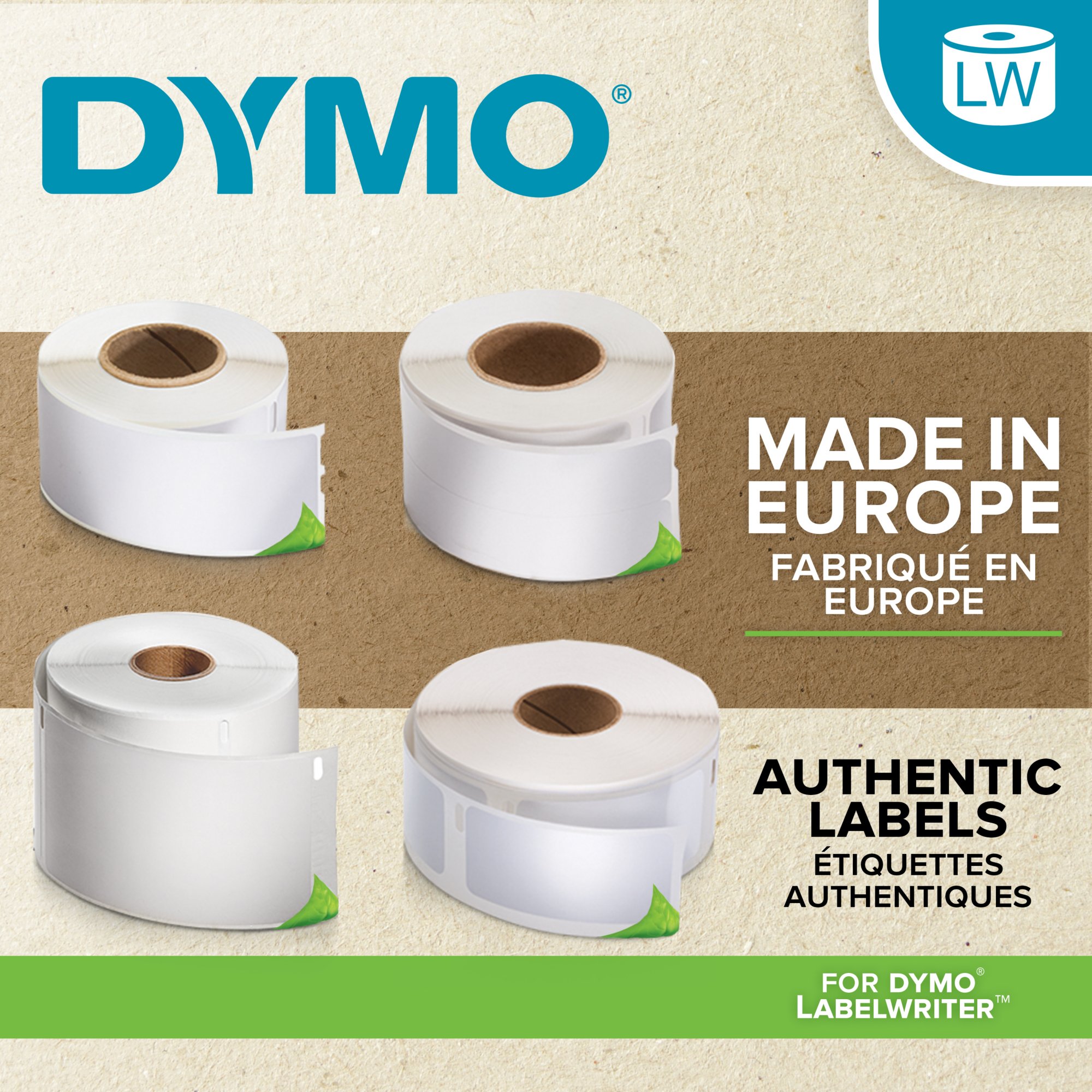 Dymo LetraTAG - Ruban d'étiquettes plastique auto-adhésives - 1