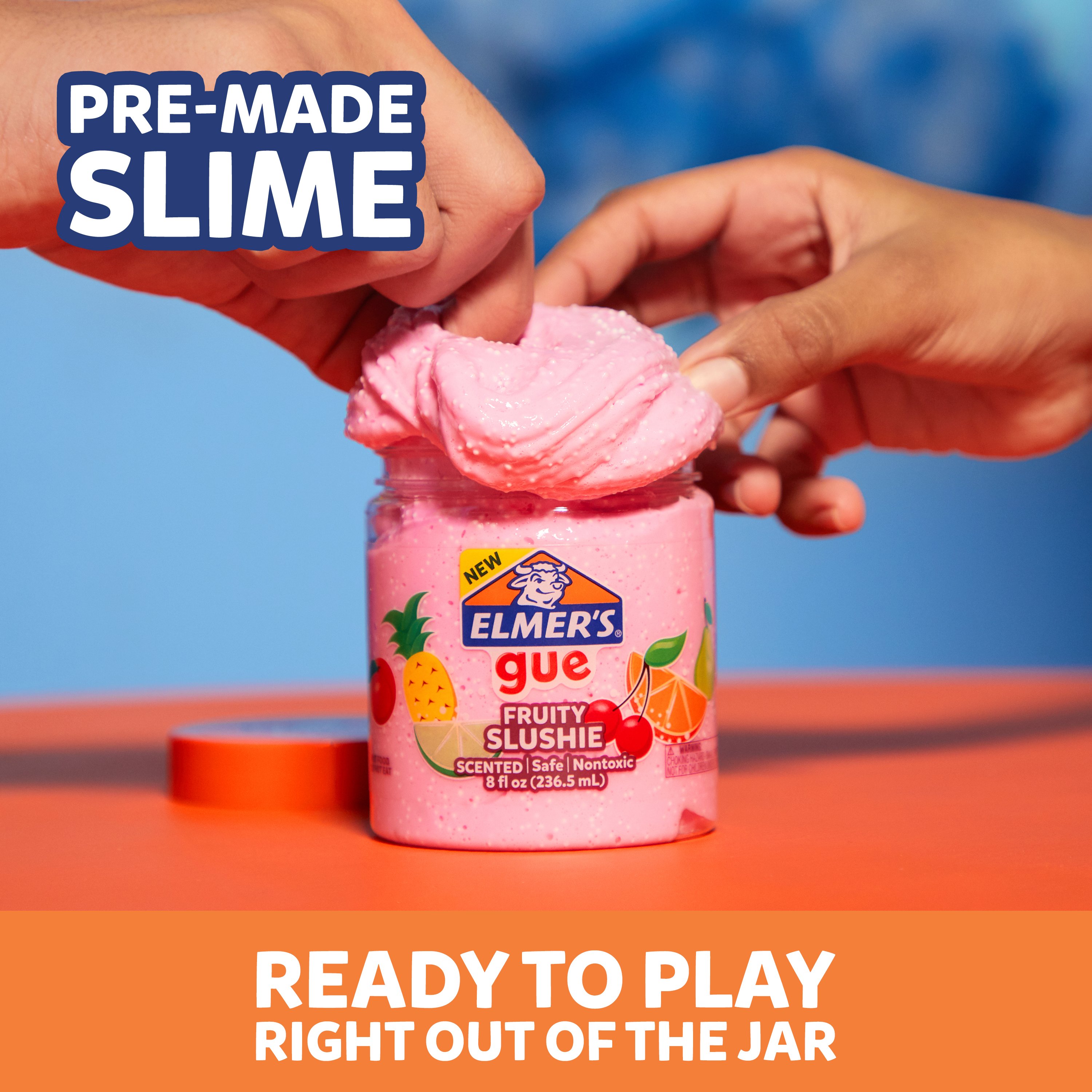 Elmer's Gue Premade Animal Party Variety Scented Crunchy Slime and Bingsu  Bead Slime