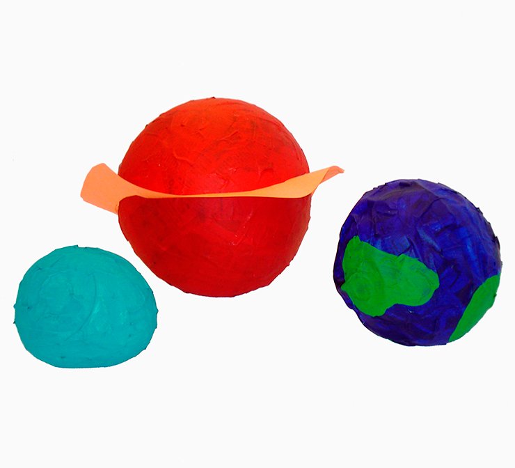 Paper mache planets project
