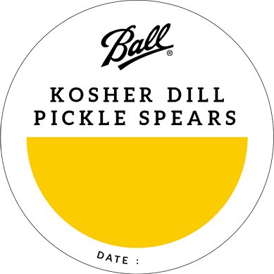 round label for fresh preserving, canning