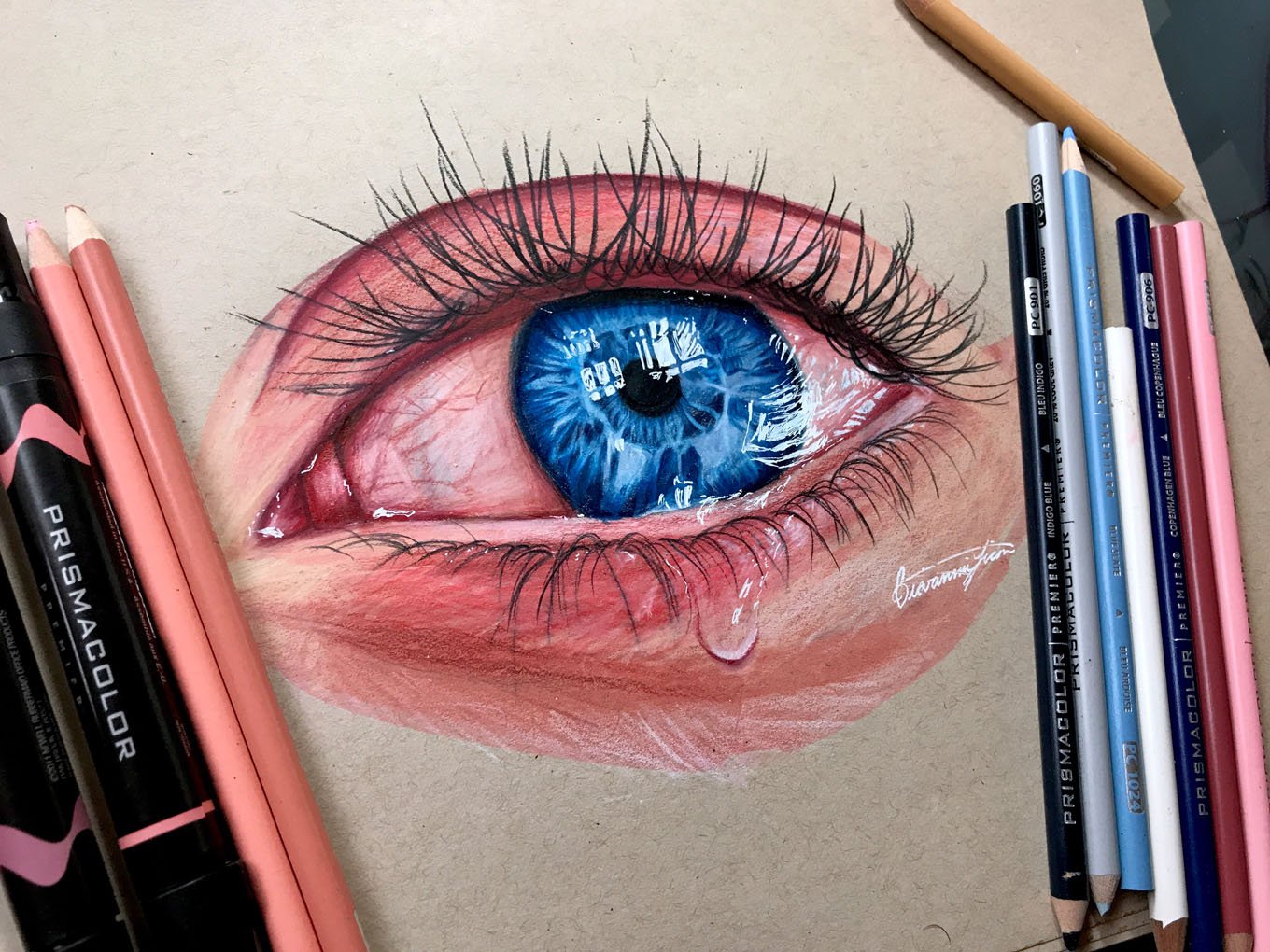 How to Draw a Realistic Eye Drawing Tips PRISMACOLOR
