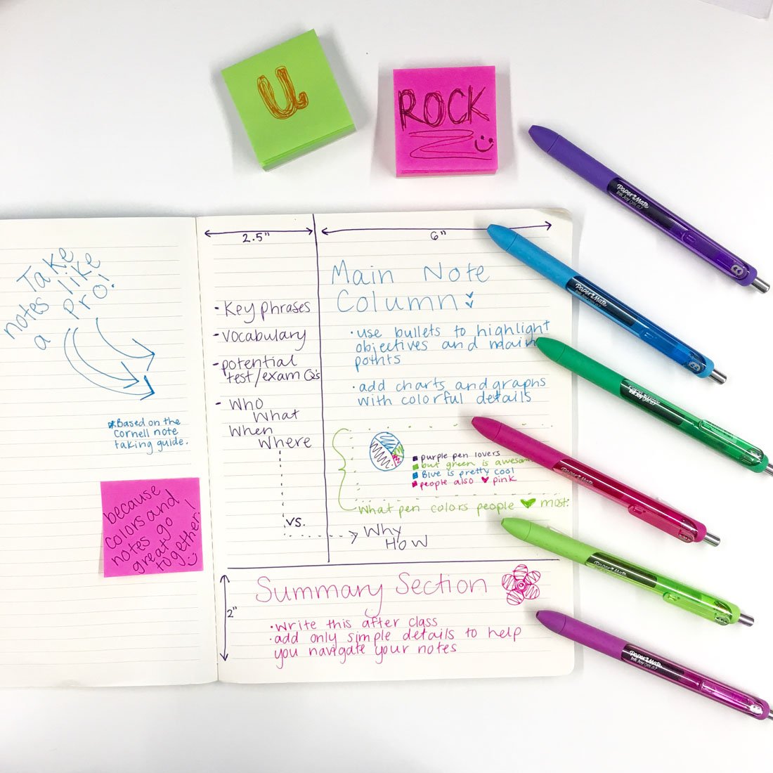 Colorful Pens for Paper People