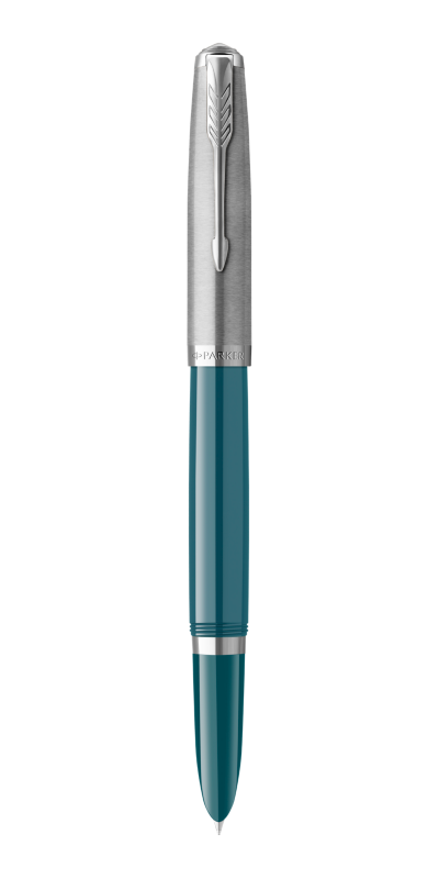 Parker 51 Special Aerometric (1948) - Teal Blue, Demi, Shiny Steel