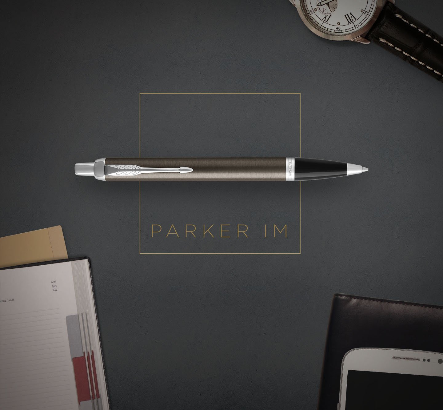 Penna a Sfera Parker Mod. IM Special Edition Polar Grey  BallpointPersonalizzabile - Banfi