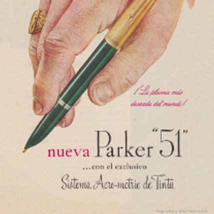 Image of pens pencils insults parker, 1970s (print)