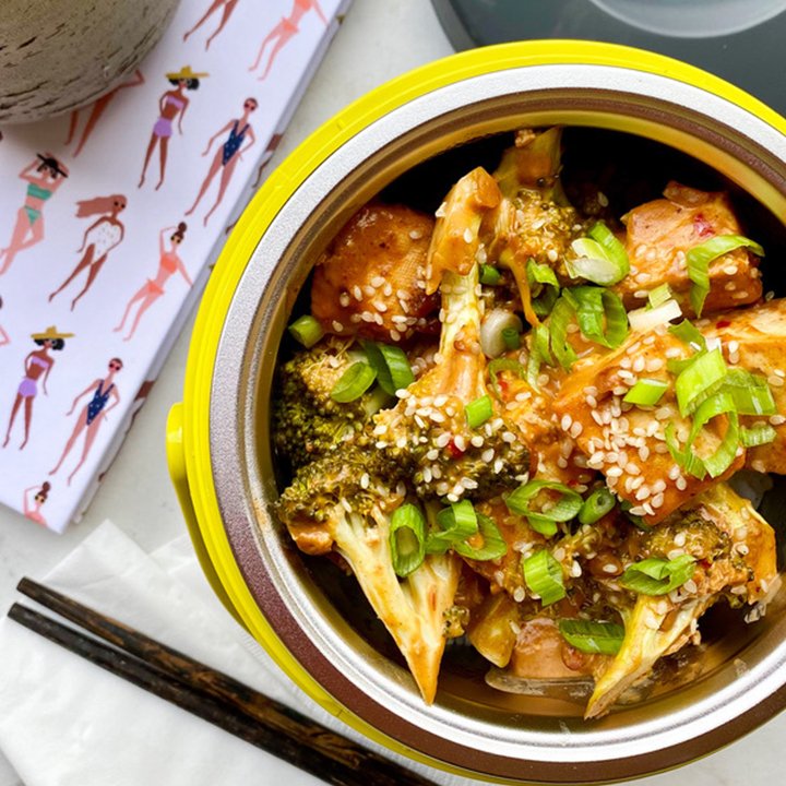 Peanut Tofu and Broccoli