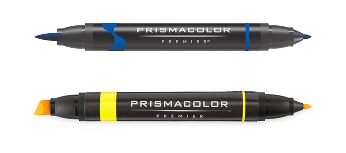 Brush vs. Chisel Marker Tips PRISMACOLOR