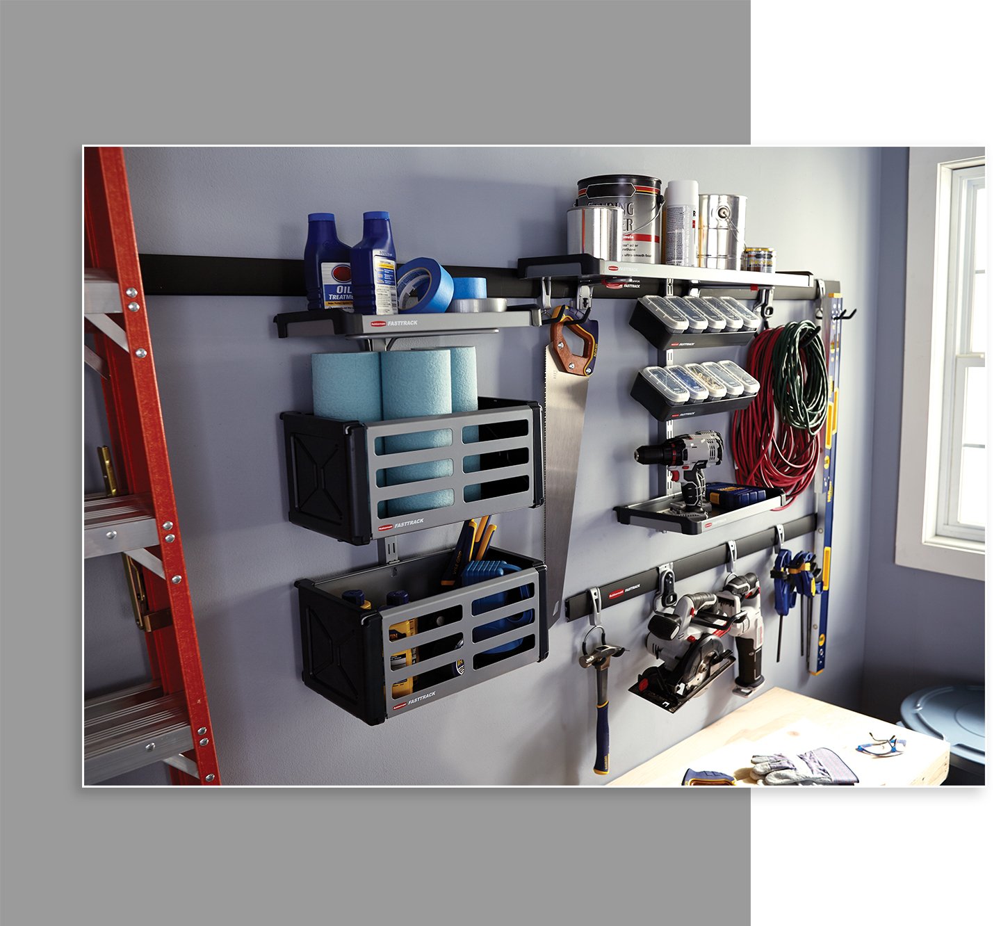 FastTrack™ Rail Garage Storage Systems Rubbermaid