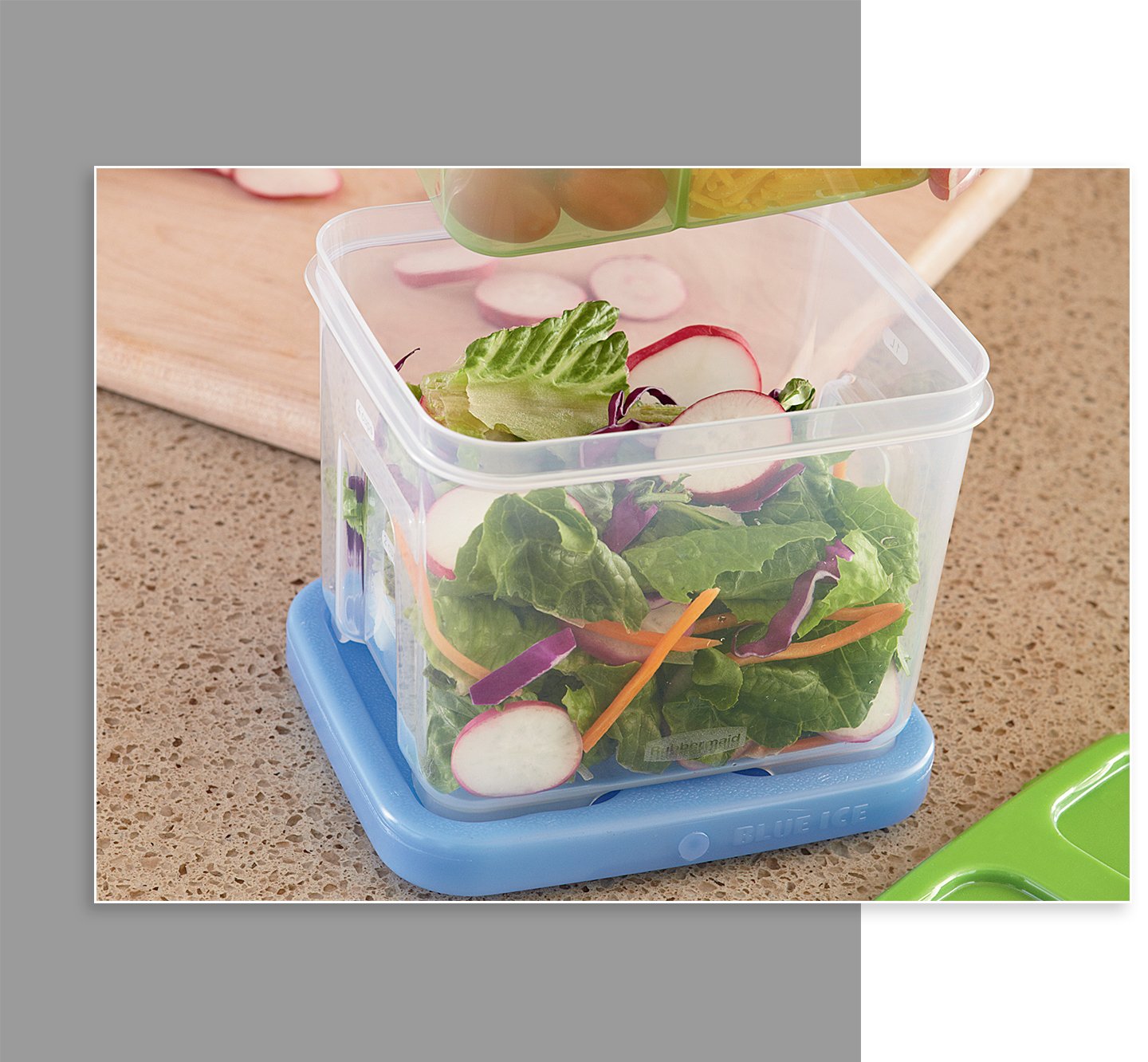 Icepack COLOR CHOICE Rubbermaid Lunch Blox Sandwich Kit & Containers 